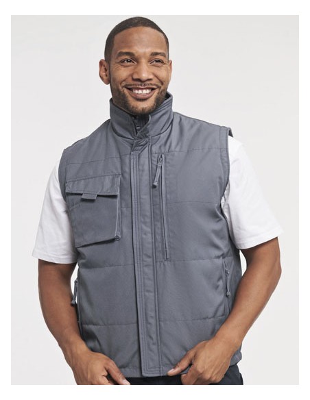 RUS-0R014M0-Heavy Duty Workwear Gilet 2